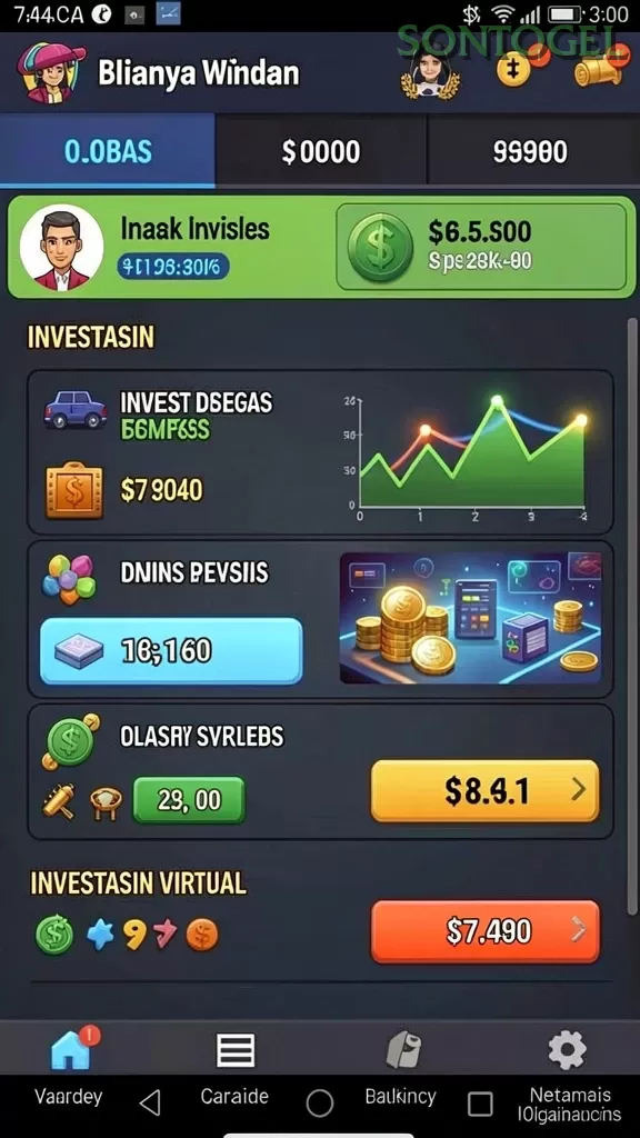 Cuplikan layar LUCUBET — menu navigasi