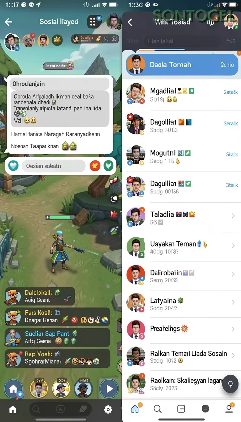 Cuplikan layar SVIP5 — menu navigasi
